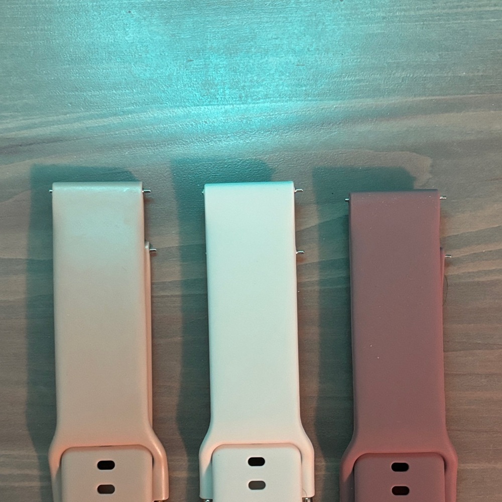 NWOT Garmin Vivo Active 5 Band Set - Beige, White, Purple - Picture 3 of 4